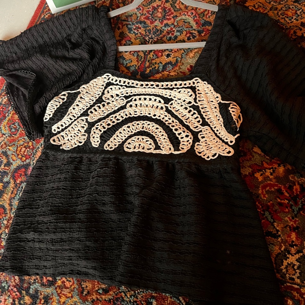 Anthropologie Black Top